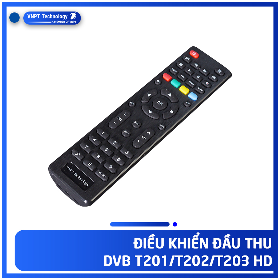 Điều khiển đầu thu kỹ thuật số DVB T201/ T202/ T203HD chính hãng VNPT Technology