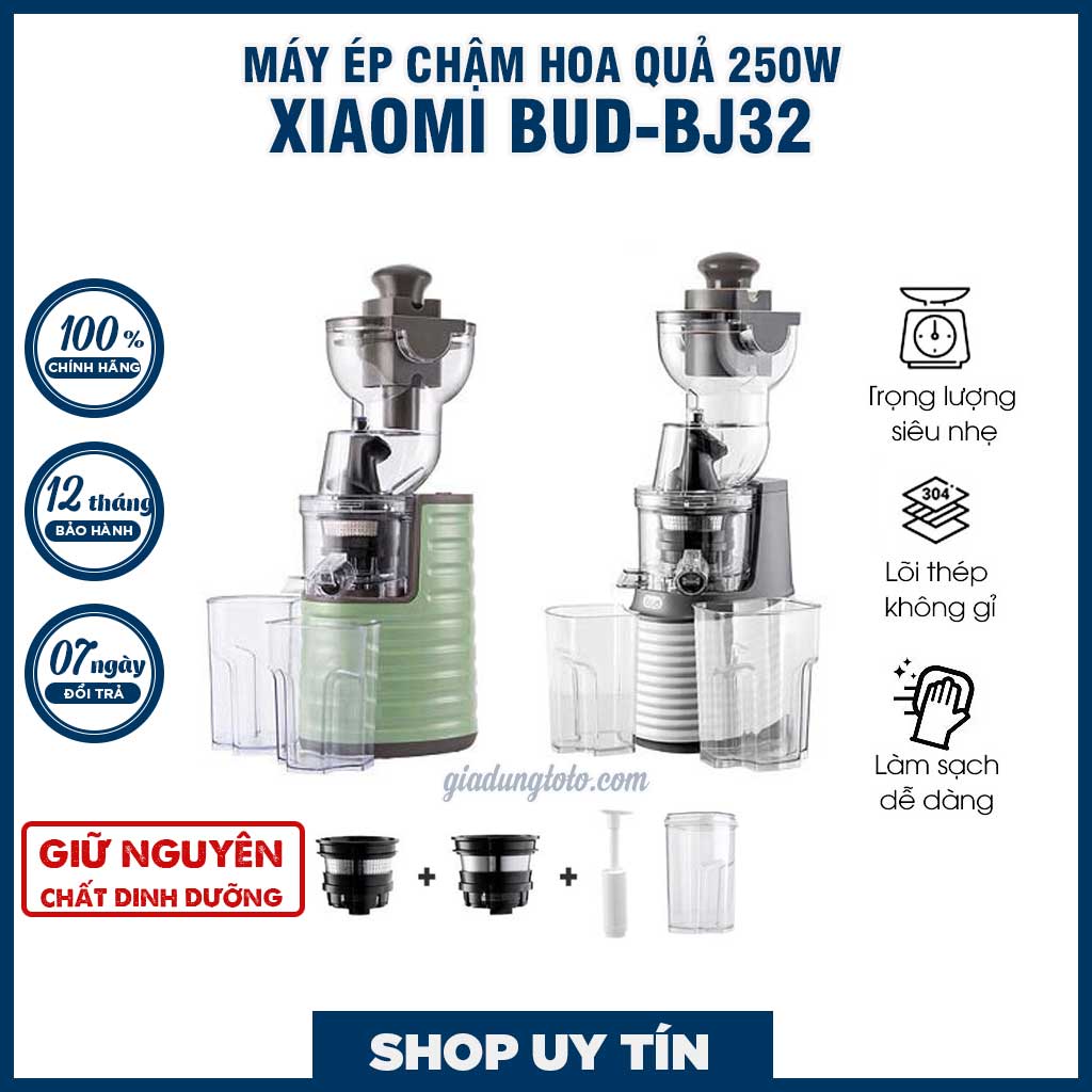 Máy ép chậm rau củ quả xiaomi bud bản pro công suất lớn 250w