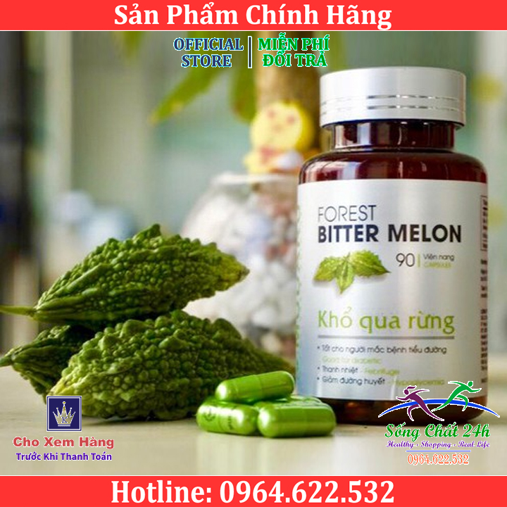 Viên uống khổ qua rừng mudaru hỗ trợ bệnh tiểu đường - sống chất 24h