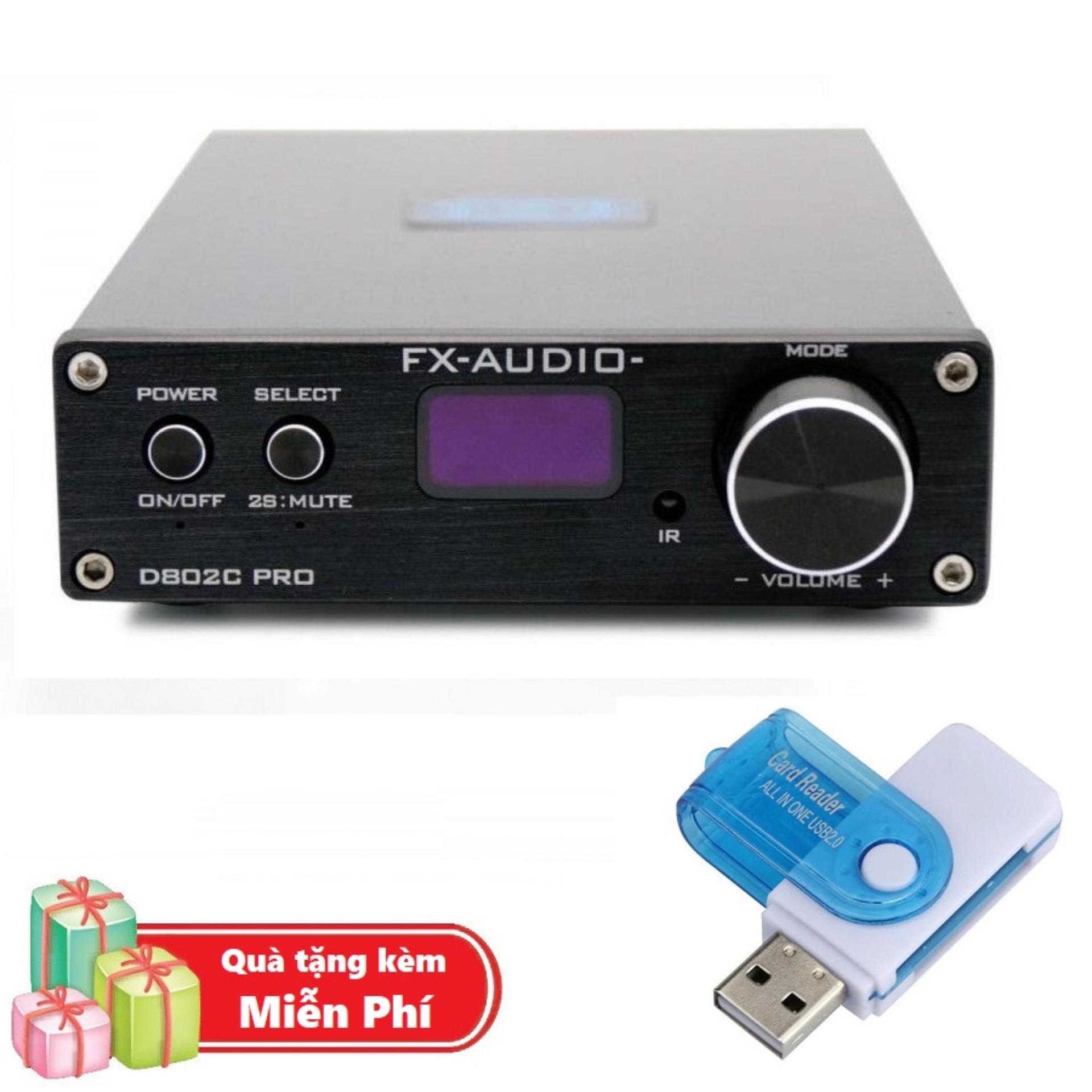 Dac & ampli cao cấp fx audio d802c pro 80w*2 24bit/192khz bluetooth 4.2 + điều khiển