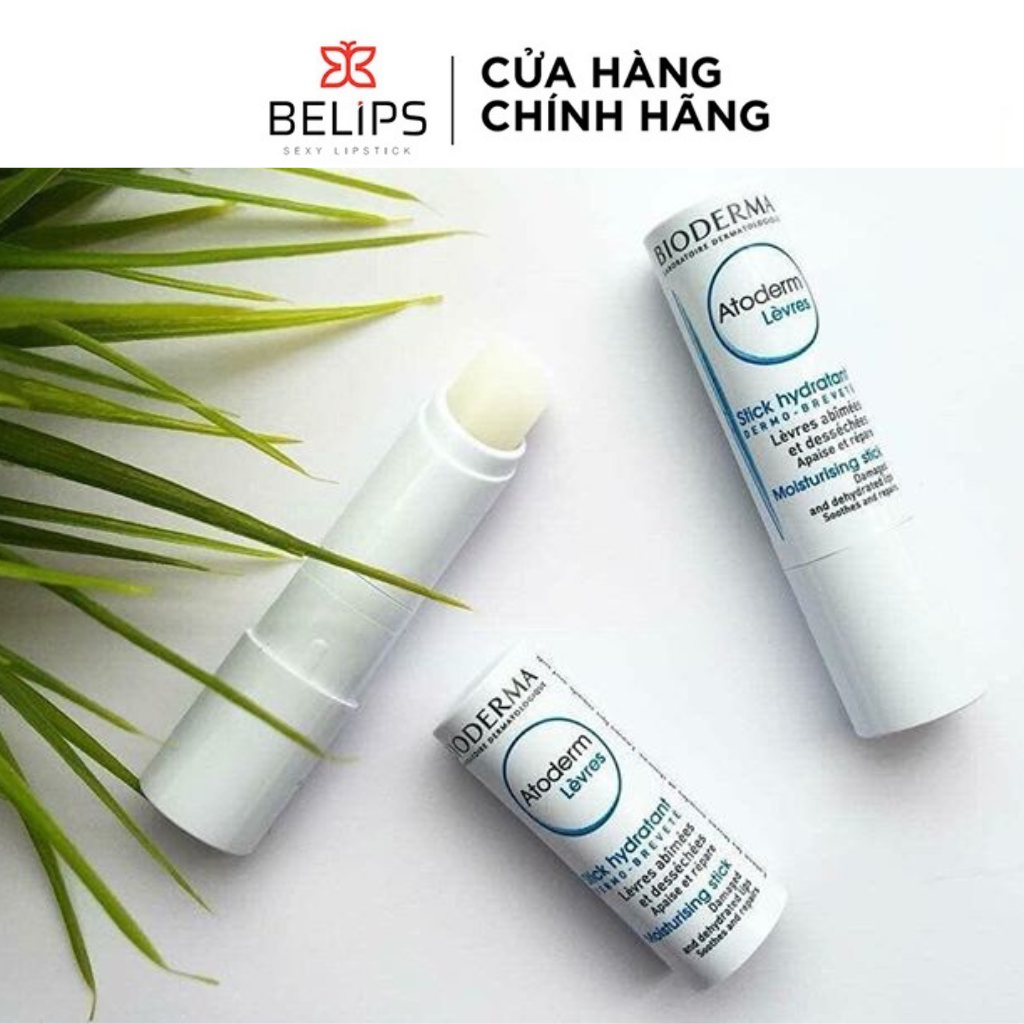 Son Dưỡng Môi Bioderma Atoderm Levres 4g Dưỡng Ẩm Làm Mềm Và Ngừa Thâm Môi - Belips