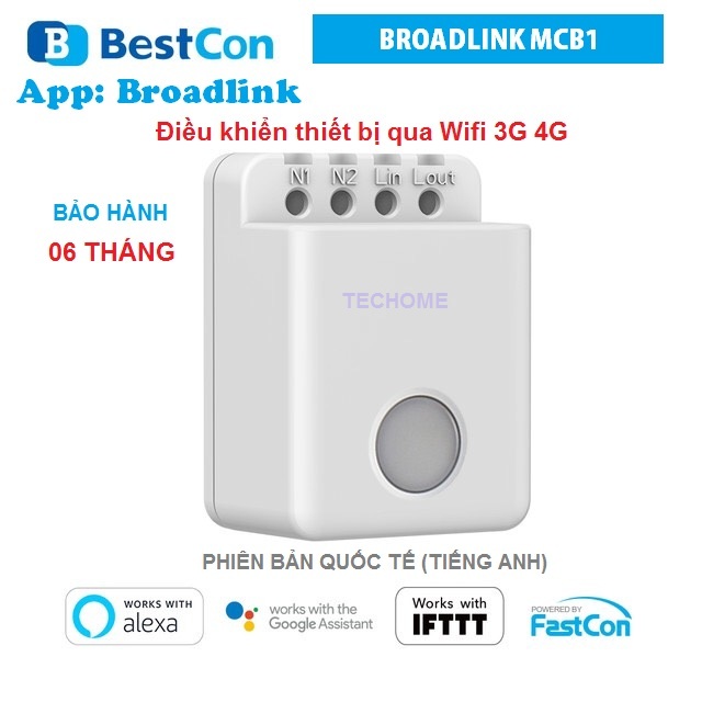 Công tắc thông minh Broadlink MCB1 06 tháng bảo hành