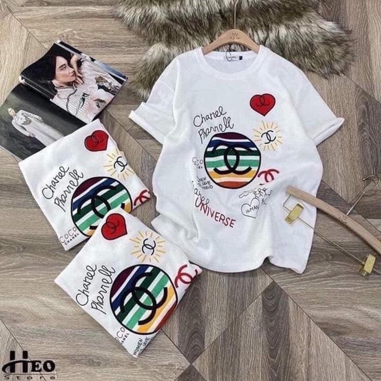 2 áo thun nữ siêu cute vải dày dặn chất lượng chỉ có 69k