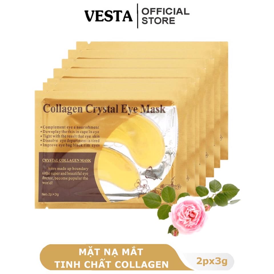 Combo 5 mặt nạ mắt collagen vàng; trắng; đen