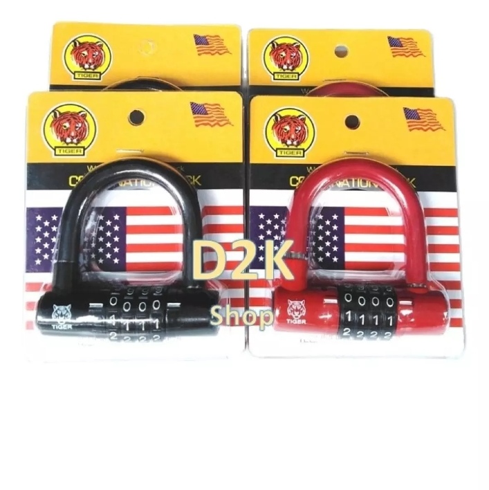 Combo 2 khóa số chọn chữ u hiệu tiger