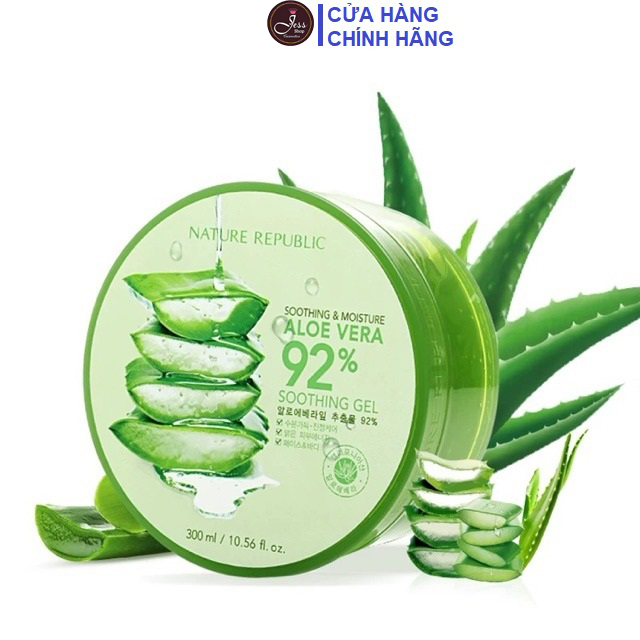 Gel Dưỡng Ẩm Nha Đam Nature Republic Soothing & Moisture Aloe Vera 92% Soothing Gel 300ml
