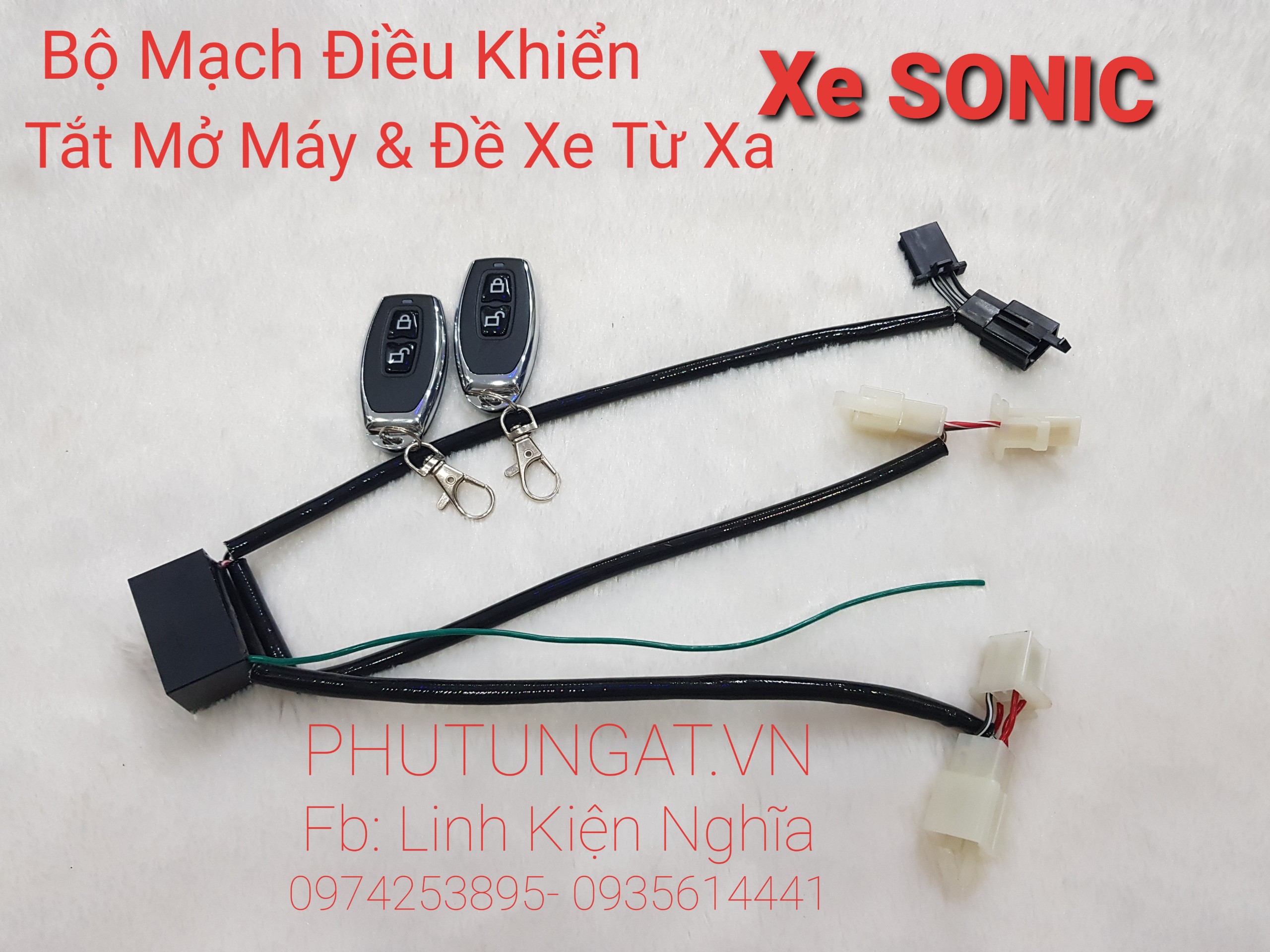 Bộ Điều Khiển Tắt Mở Máy và Đề từ xa cho xe Sonic Satria Raider