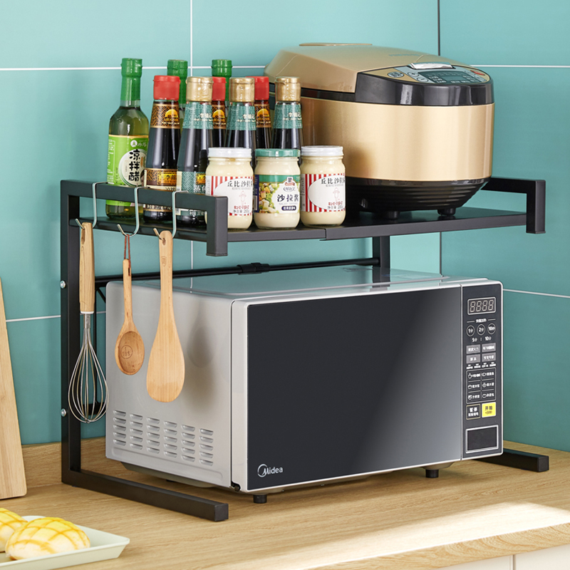 Kệ lò vi sóng 2 tầng thay đổi kích thước phù hợp nhiều loại lò khác nhau