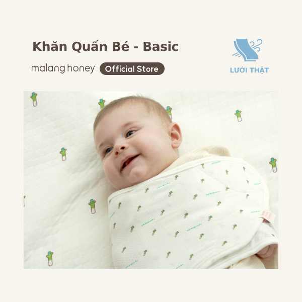 [Malang Honey] Korean 100% Organic Swaddle Strap for Newborn Baby - Real Mesh Basic (Spring, Summer, Autumn)