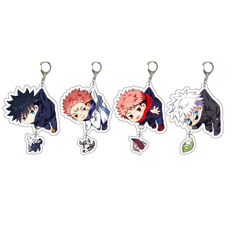 Móc Khóa Thegioipuzzle Nhựa Acrylic Hình Anime Dễ Thương