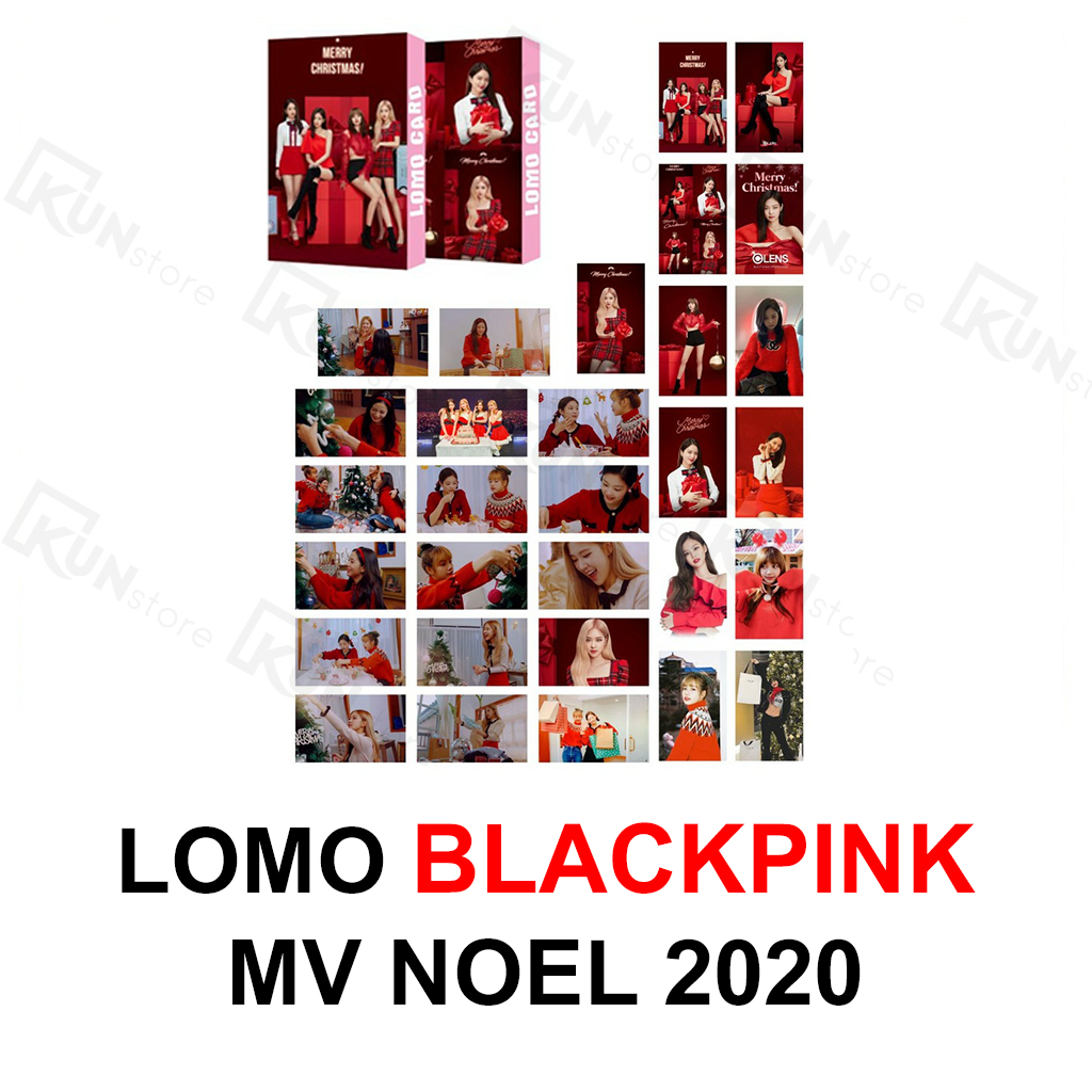 LOMO BACKPINK Mẫu Noel 2020 - 1 hộp 30 ảnh