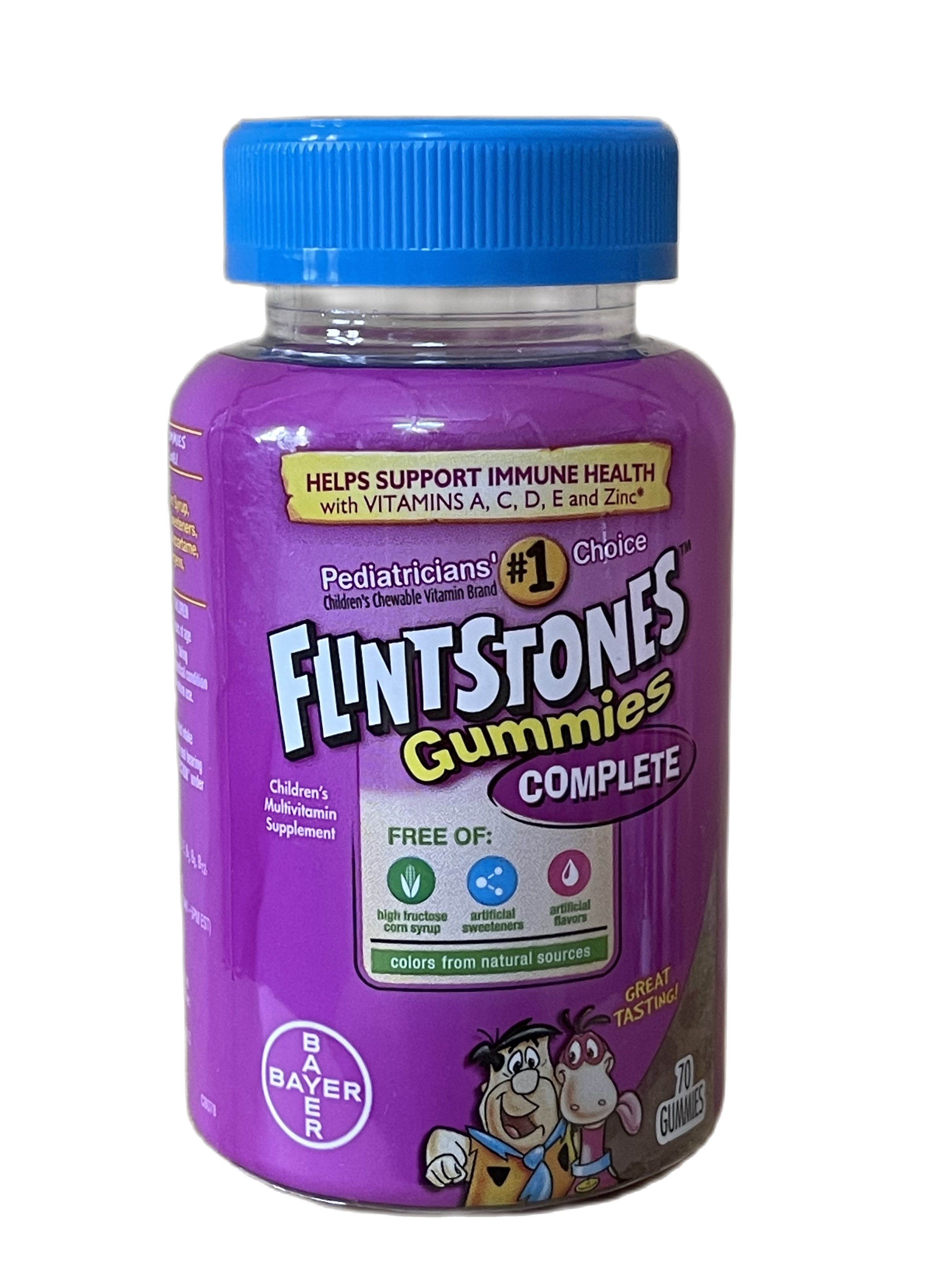 Kẹo dẻo flintstones gummies complete cung cấp vitamin a, c, d, e, b6 và b12