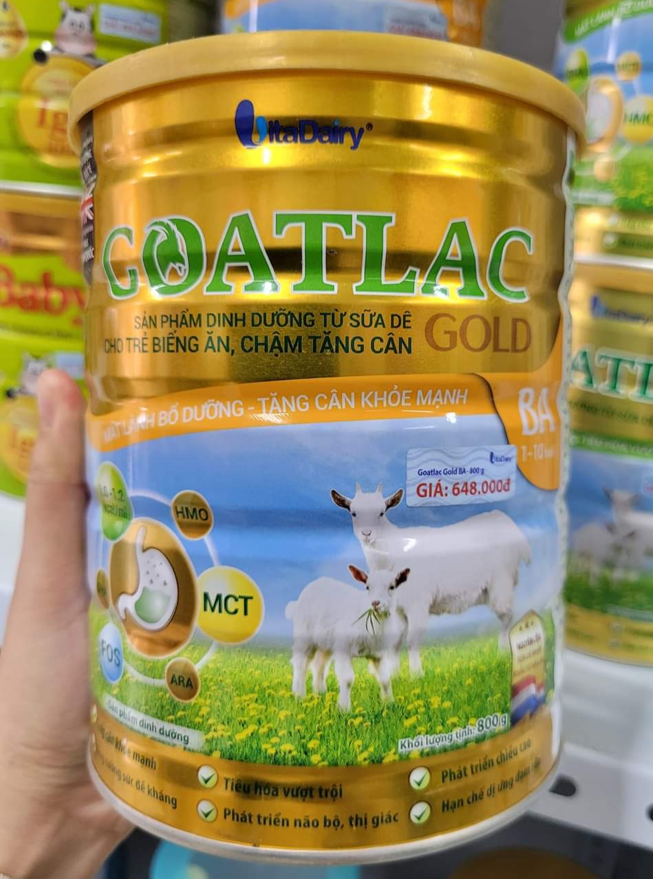 Sữa dê Goatlac Gold BA 800gr (Date mới)