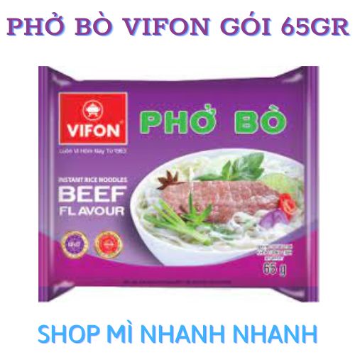 (Free ship) Phở Bò hiệu Vifon 65gr - Phở ngon Việt Nam