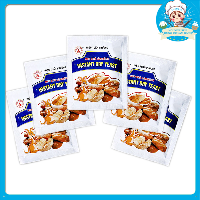 Men nâu/ men khô/ men bánh mì tuấn phương - instant dry yeast dùng để là bánh mì, bánh bò, bánh tiêu