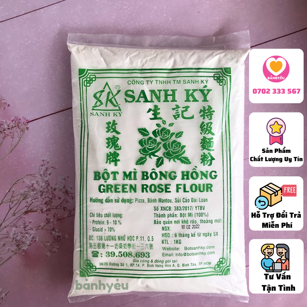 Bột mì Bông Hồng Xanh - Sanh Ký 1kg