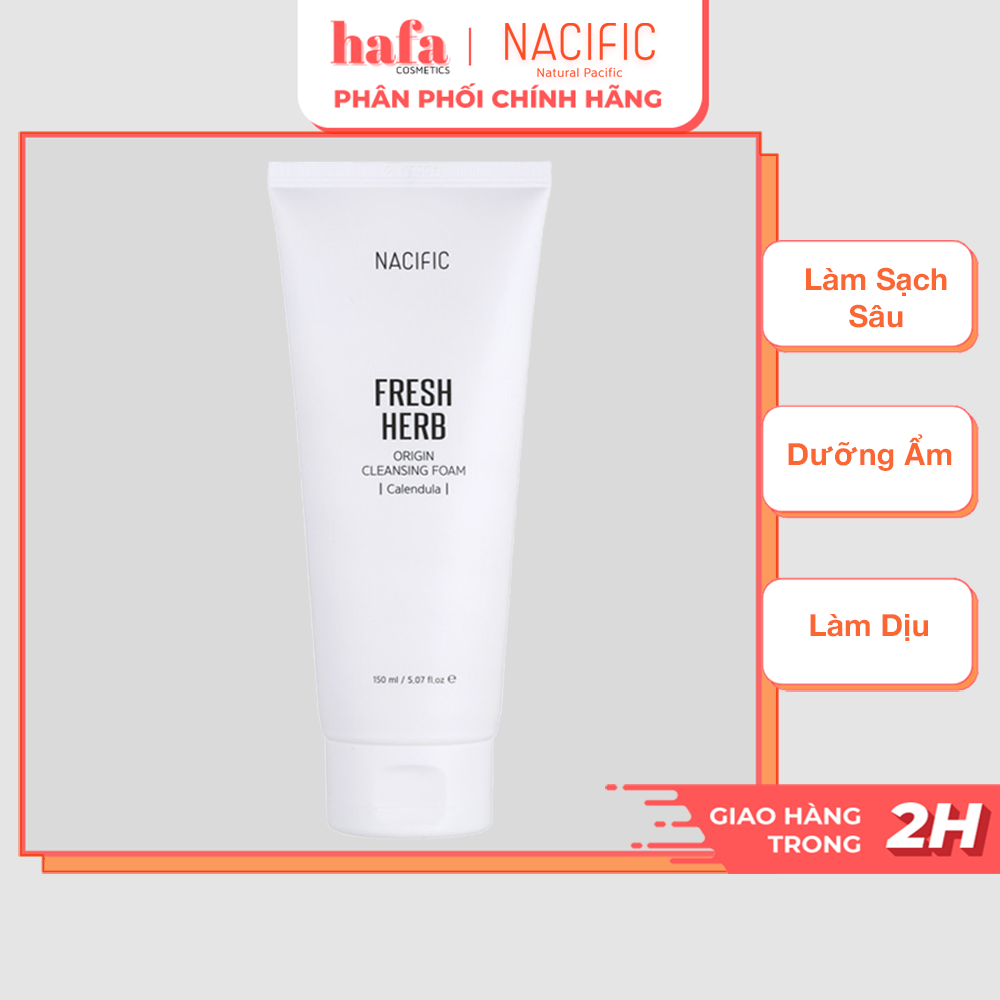 [XẢ HÀNG] Sữa Rửa Mặt Tạo Bọt NACIFIC Fresh Herb Origin Cleansing Foam Calendula 150ml