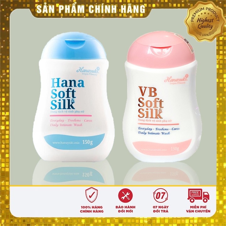 Dung dịch vệ sinh phụ nữ Hanayuki soft silk