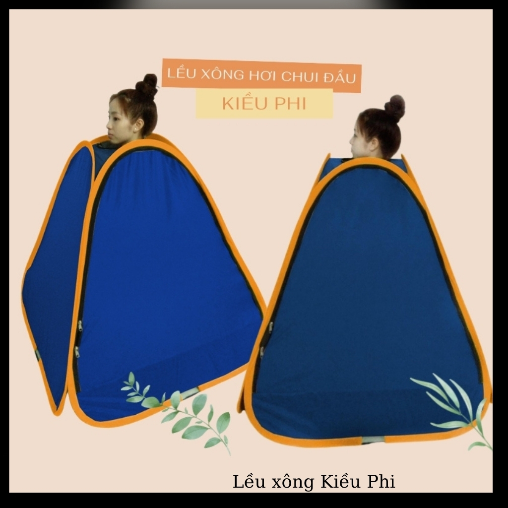 Lều xông hơi sau sinh tam giác khung không gỉ bảo hành 18 tháng - Lều xông hơi tự bung tại nhà chui đầu giá rẻ cao cấp Kiều Phi ( màu ngẫu nhiên)