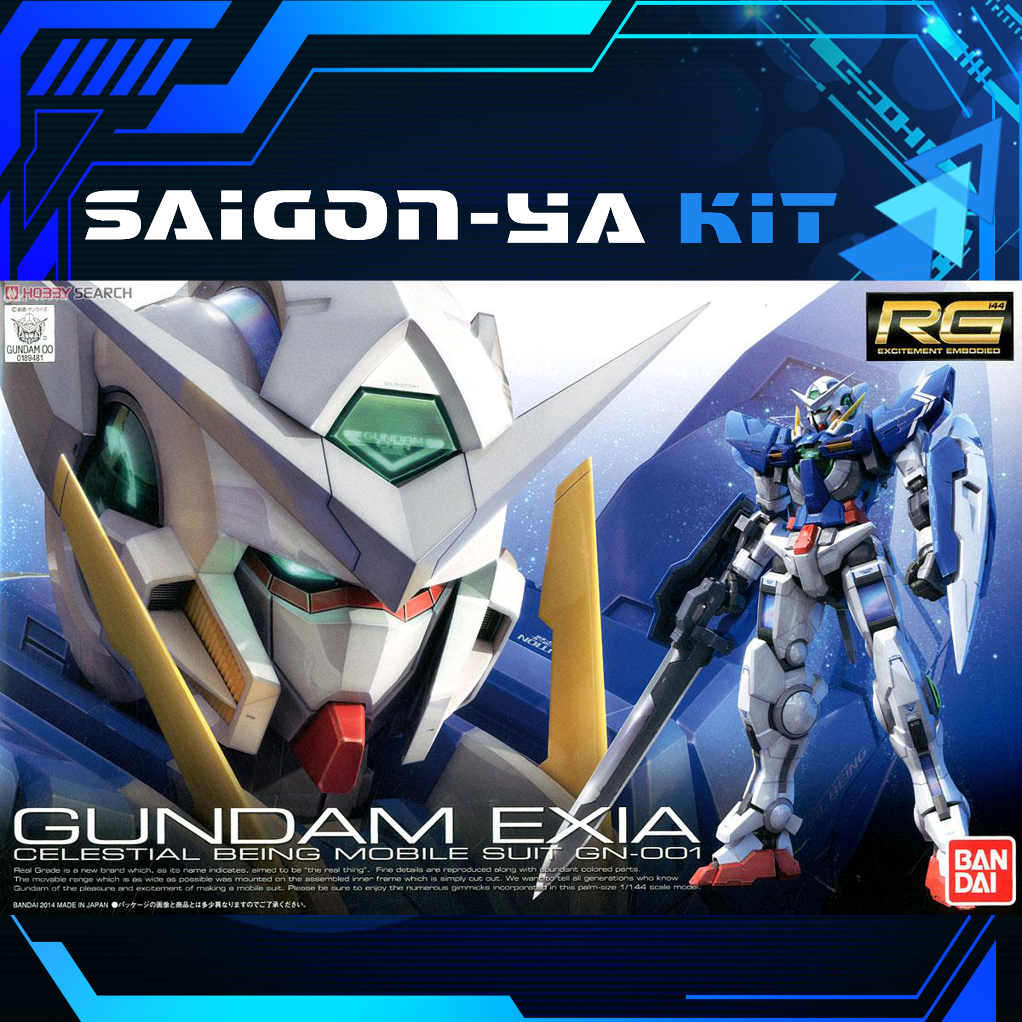 Mô Hình Gundam Hg Exia Gn001 Bandai 1144 Hg00 00 Đồ Chơi Lắp Ráp Anime  Nhật  Lazadavn