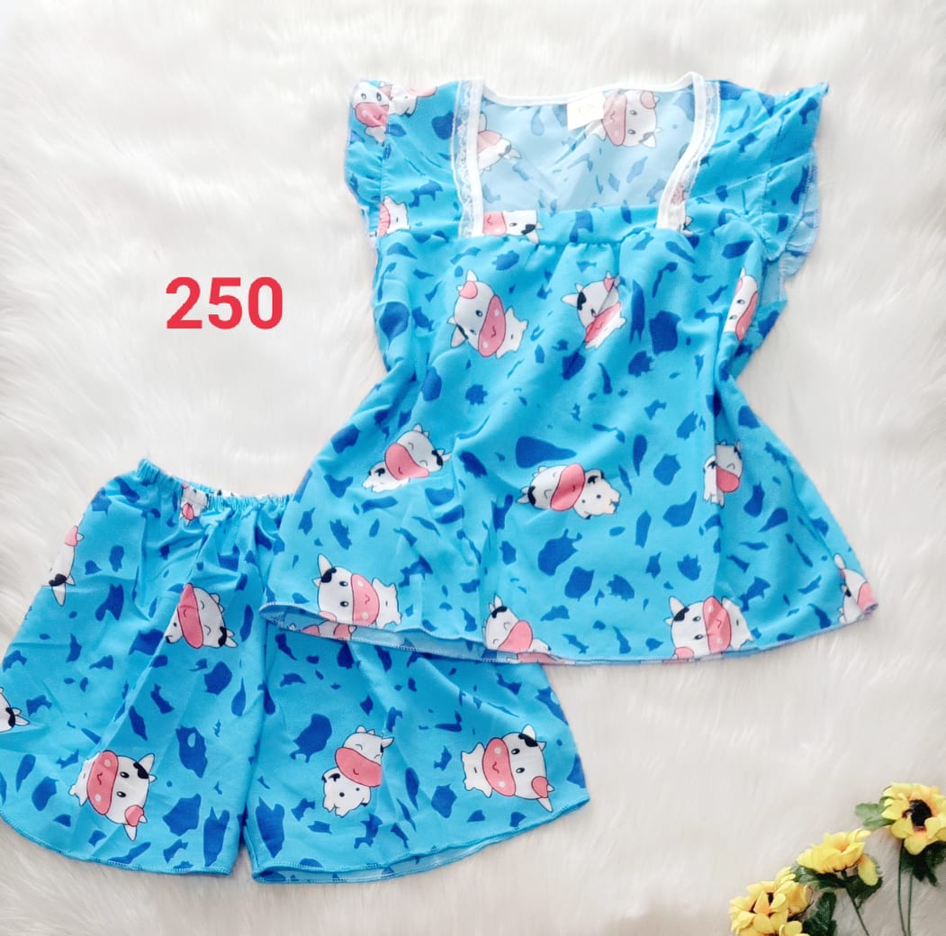 Bộ lụa hàn đùi bé gái - 30 đến 49kg - ảnh thật