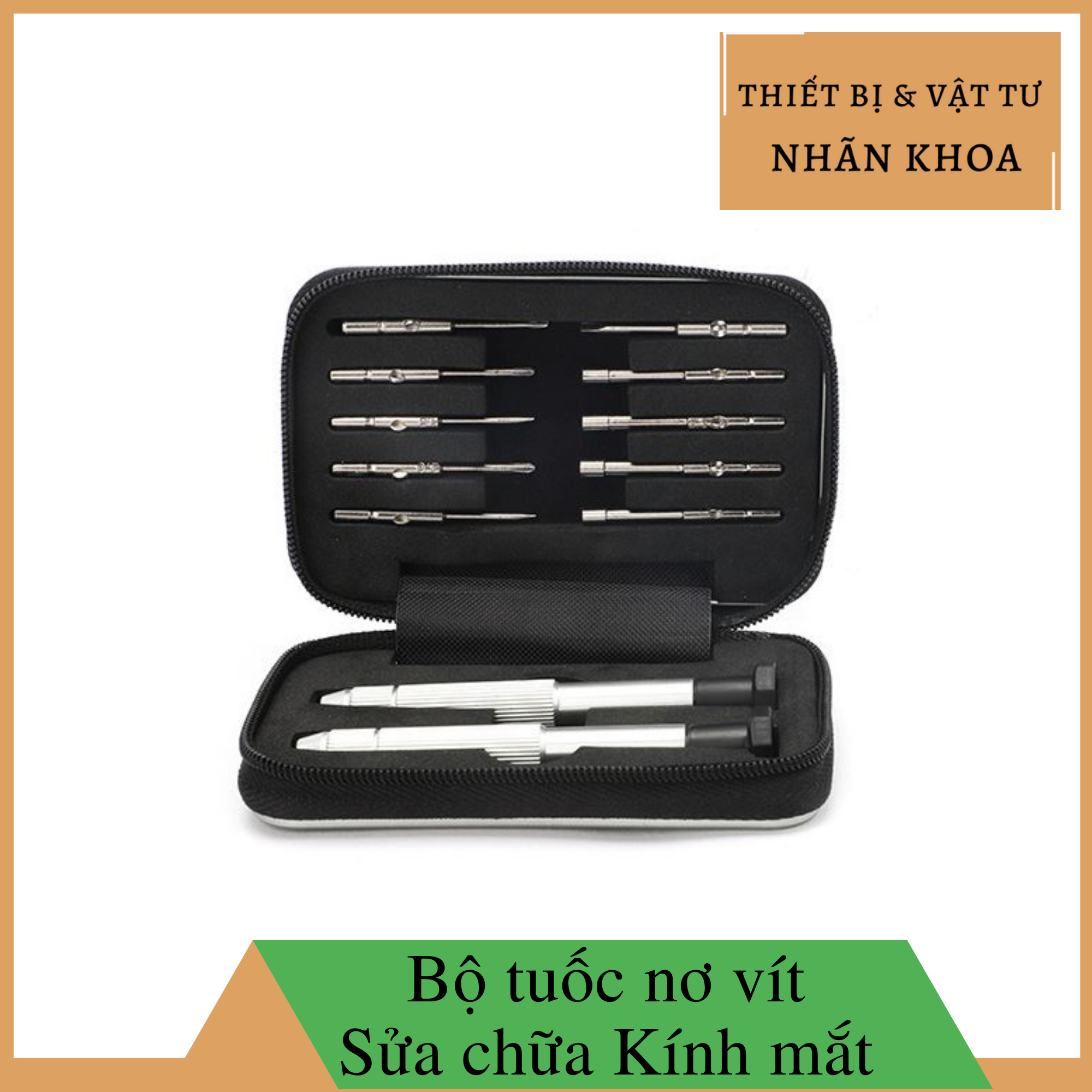 Bộ tuốc nơ vít có từ tính sửa chữa kính mắt, điện thoại nhỏ gọn, tiện dụng