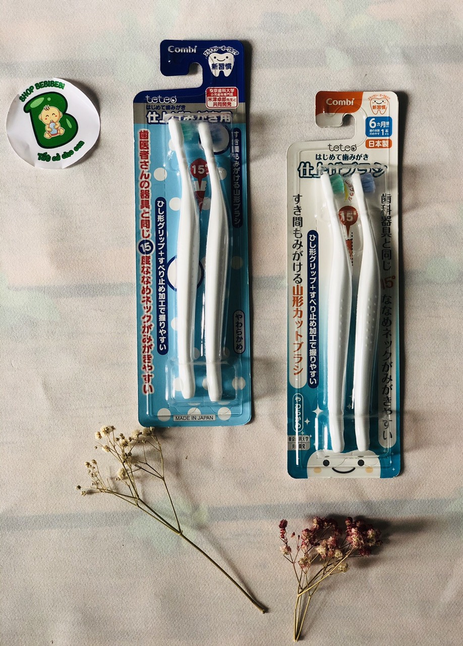 Bộ bàn chải combi cho bé từ 6 tháng
