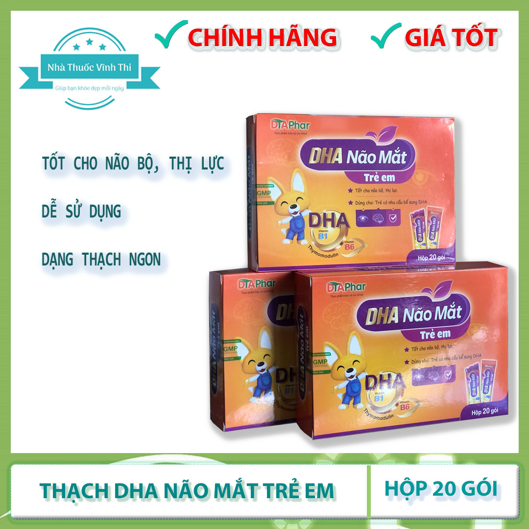 Thạch bổ dha não mắt trẻ em - tốt cho não bộ, thị lực