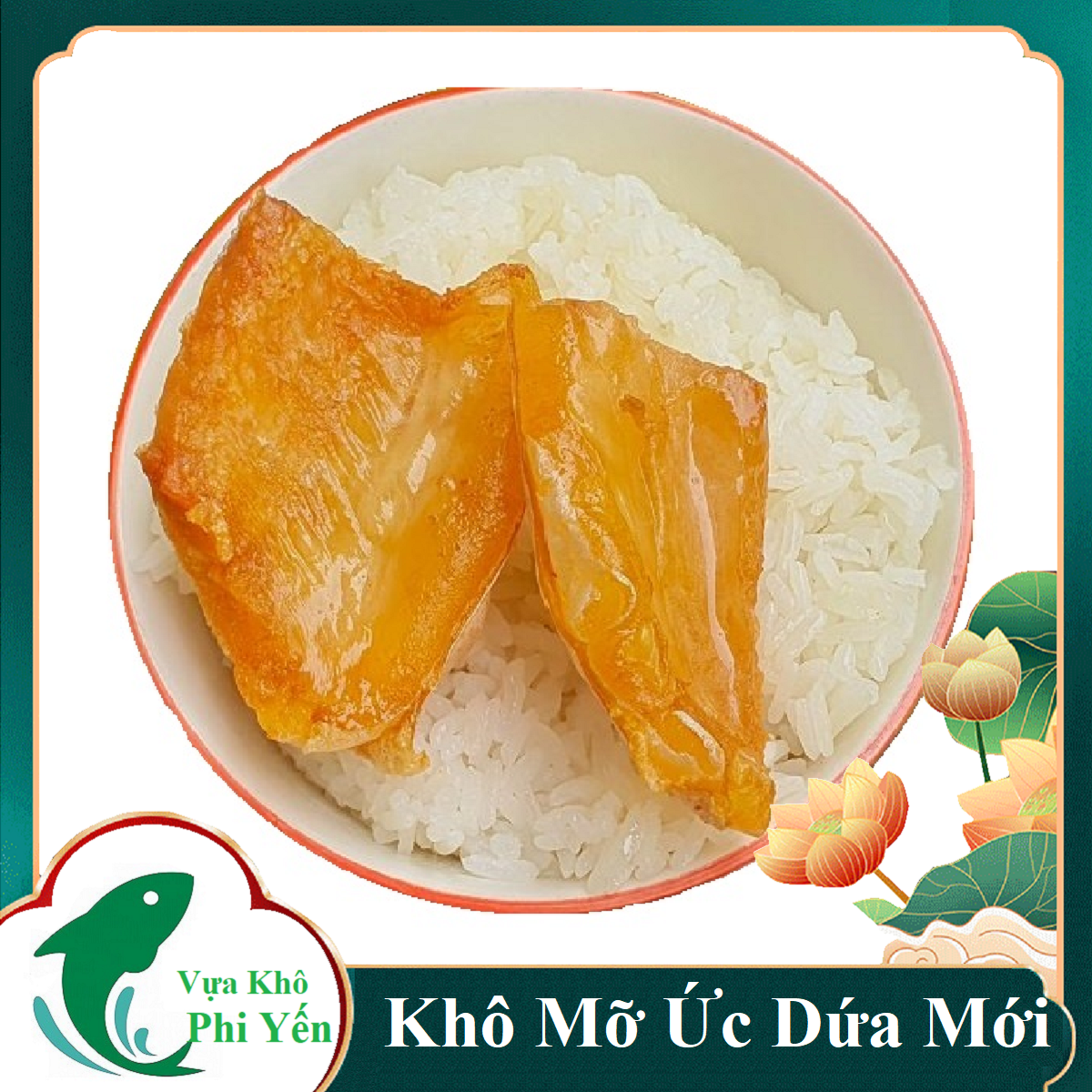 Khô ức cá dứa siêu siêu béo giòn vàng ươm - khô ức cá dứa