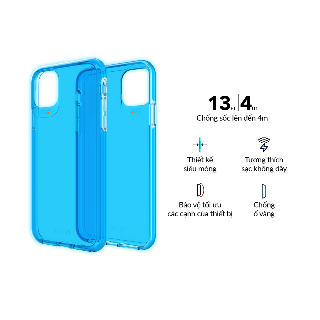 Ốp lưng chống sốc 4m, bảo vệ hai lớp GEAR4 D3O Crystal Palace iPhone 6.5" 2019 - iPhone 11 Pro Max