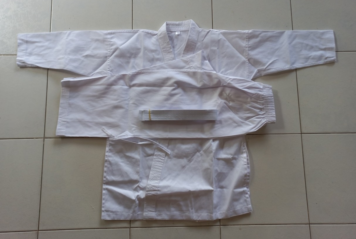 Võ phục karatedo kaki dày, sới lớn