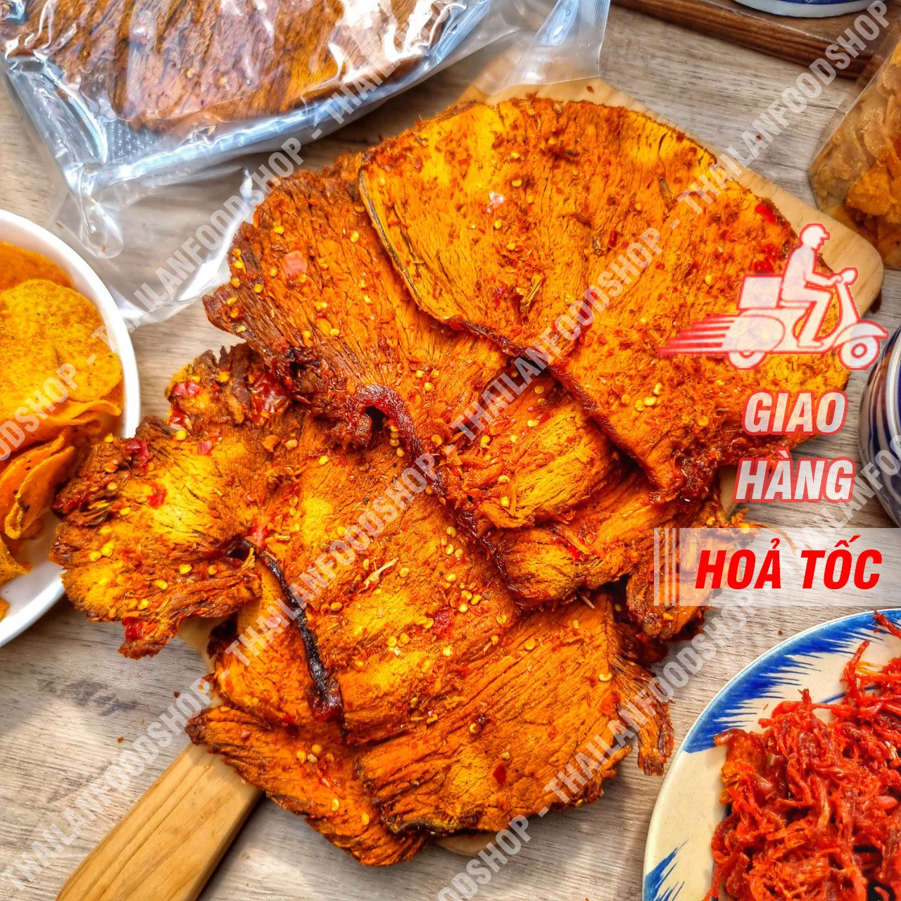 Khô bò giòn vị tứ xuyên siêu ngon - lon 250gram