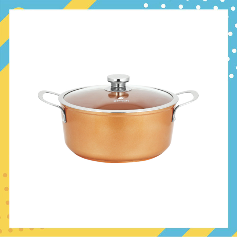 Nồi chống dính phủ sứ cao cấp Full induction Elmich Royal Premium EL 1179 Size 18cm - Thương hiệu Elmich, tiêu chuẩn Châu Âu, Hàng Khuyến Mãi sale of 50%