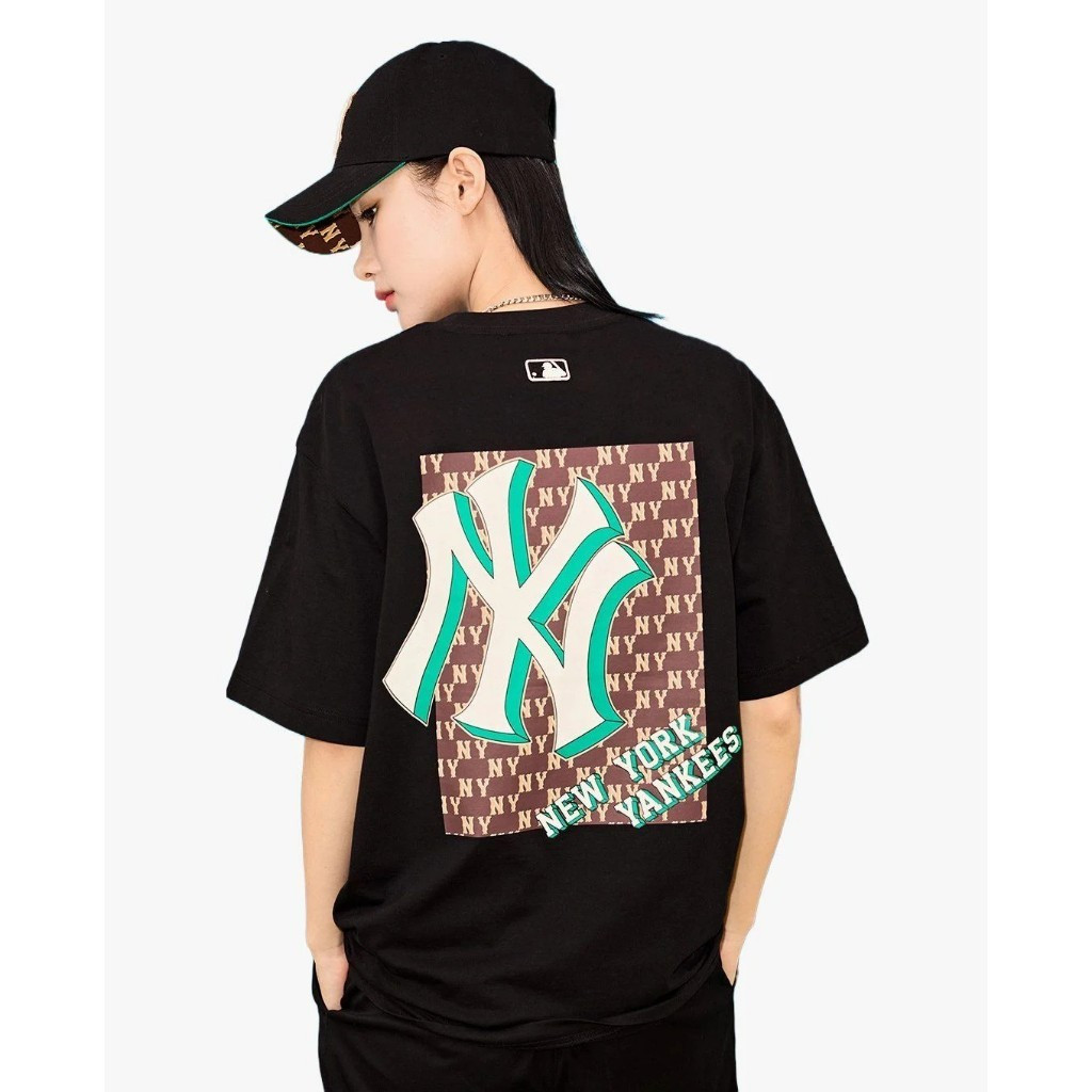 [Cotton 100%] Áo Thun MLB NYForm Rộng Oversize Định Lương Vải 260 GSM Cao Cấp Có Kèm Hộp - Thương Hiệu STY - AC342