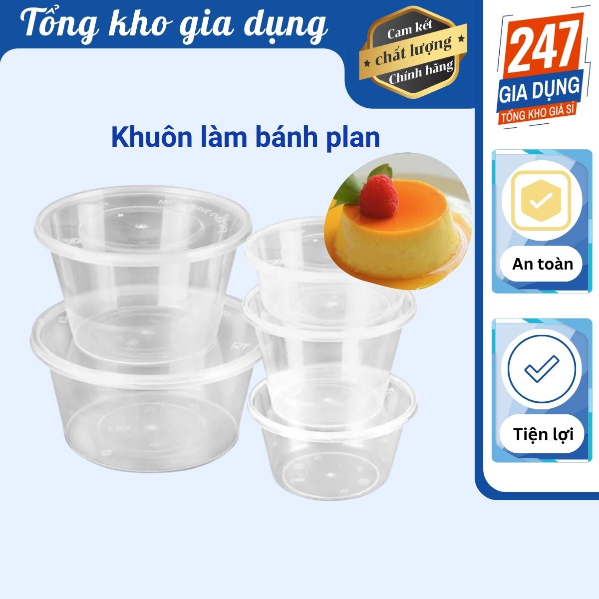 Hộp bánh flan, khuôn làm bánh plan số 00, 01, 02, 03