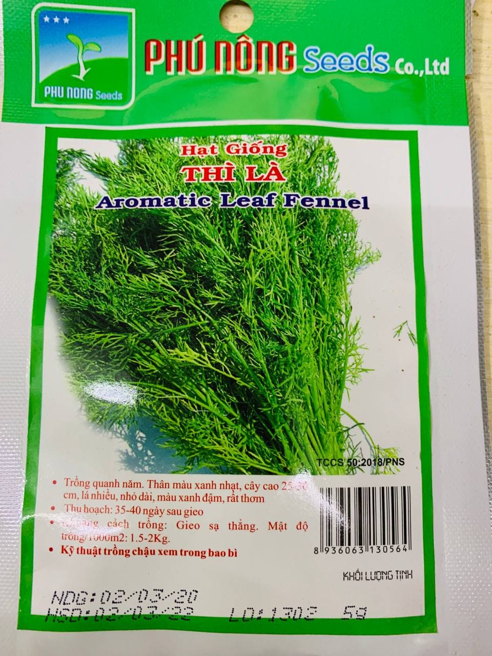 Hạt giống thì là Phú Nông