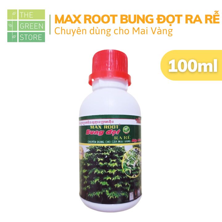 Phân bón Max Roots (100ml) kích rễ bung đọt mạnh, phục hồi mai sau tết, chuyên dùng cho mai vàng