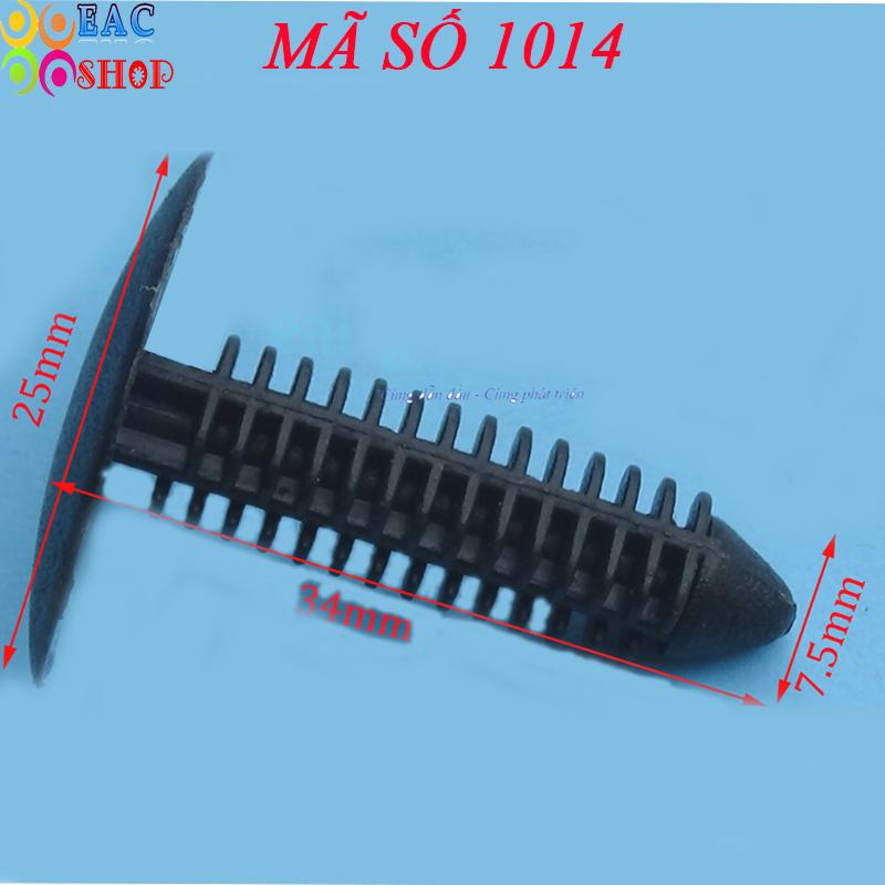 Chốt nhựa ô tô, lở nhựa ô tô ,mã 1014 vít nhựa ô tô, ốc nhựa , ốc nhựa nội, ngoại thất mã số 1014 : bộ 20 cái màu ĐEN - EACSHOP