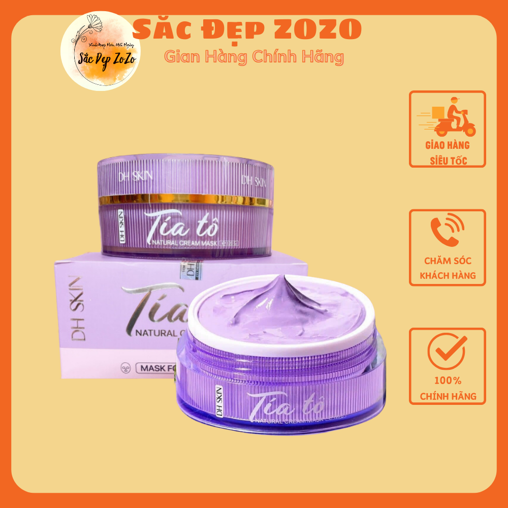Mặt Nạ Tía Tô DH SKIN Giúp Dưỡng Da, Giảm Thâm Nám