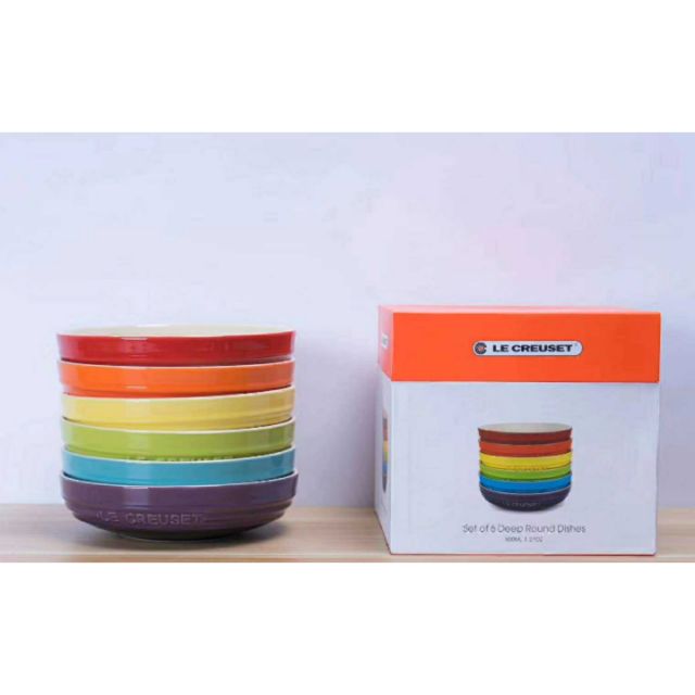 Set 6 đĩa sâu lòng 20cm Le Creuset