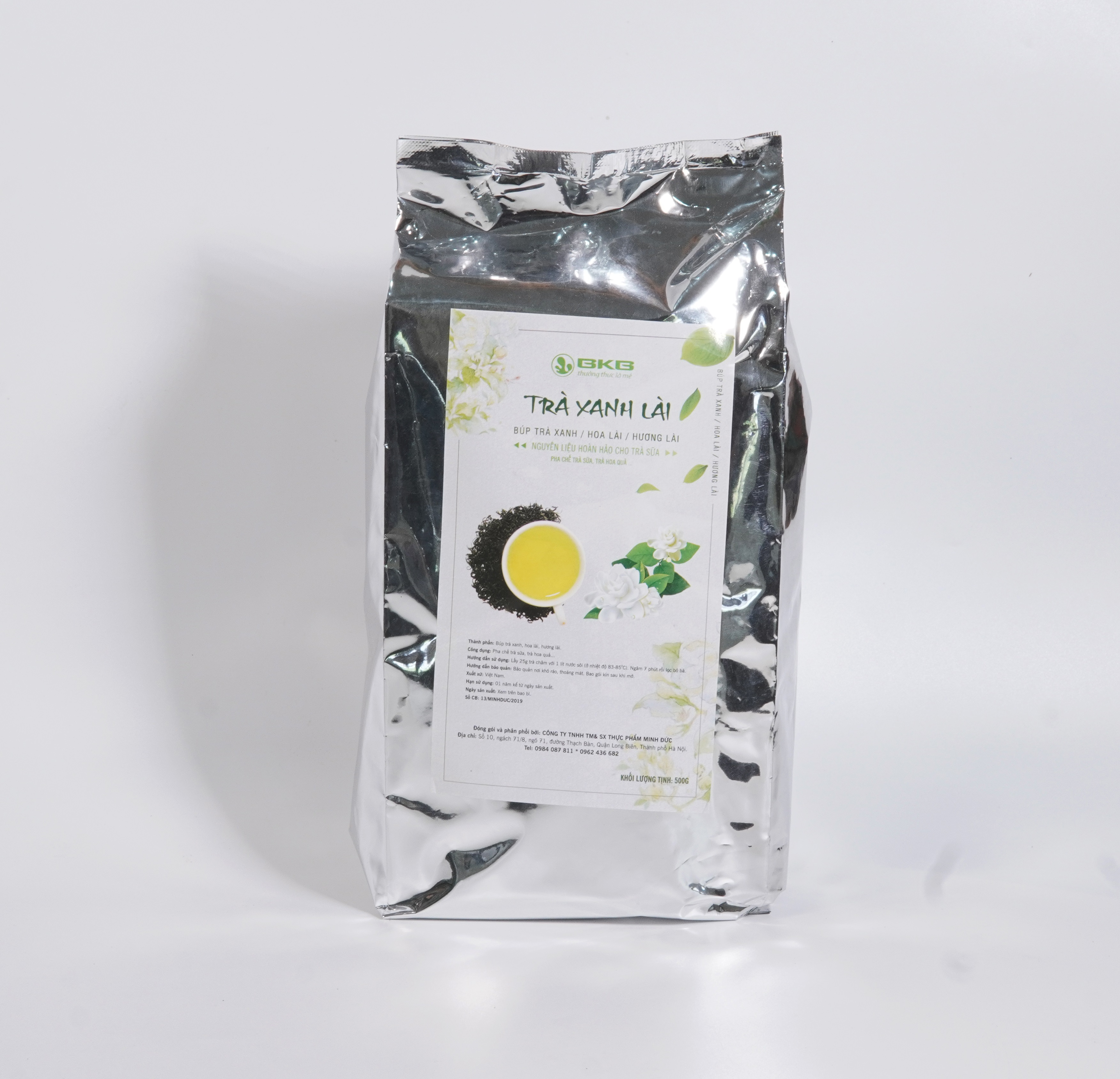 Trà xanh hoa nhài gói 500g bkb