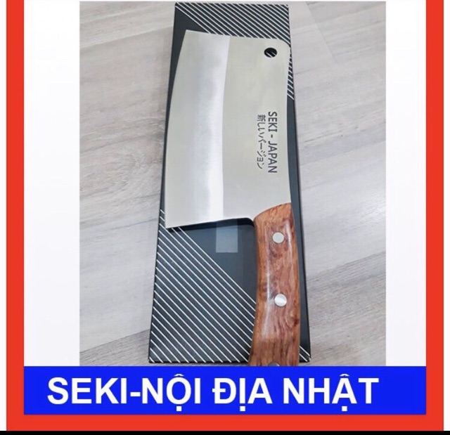 Bộ Dao Kéo Seki Nhật Bản 4 Món dao , kéo như hình , dao chặt, gọt , thái, kéo cắt xương . dao chặt Dao nặng tới 900g cán gỗ siêu chắc chắn, lưỡi thép siêu bén Bảo Hành 12 Tháng