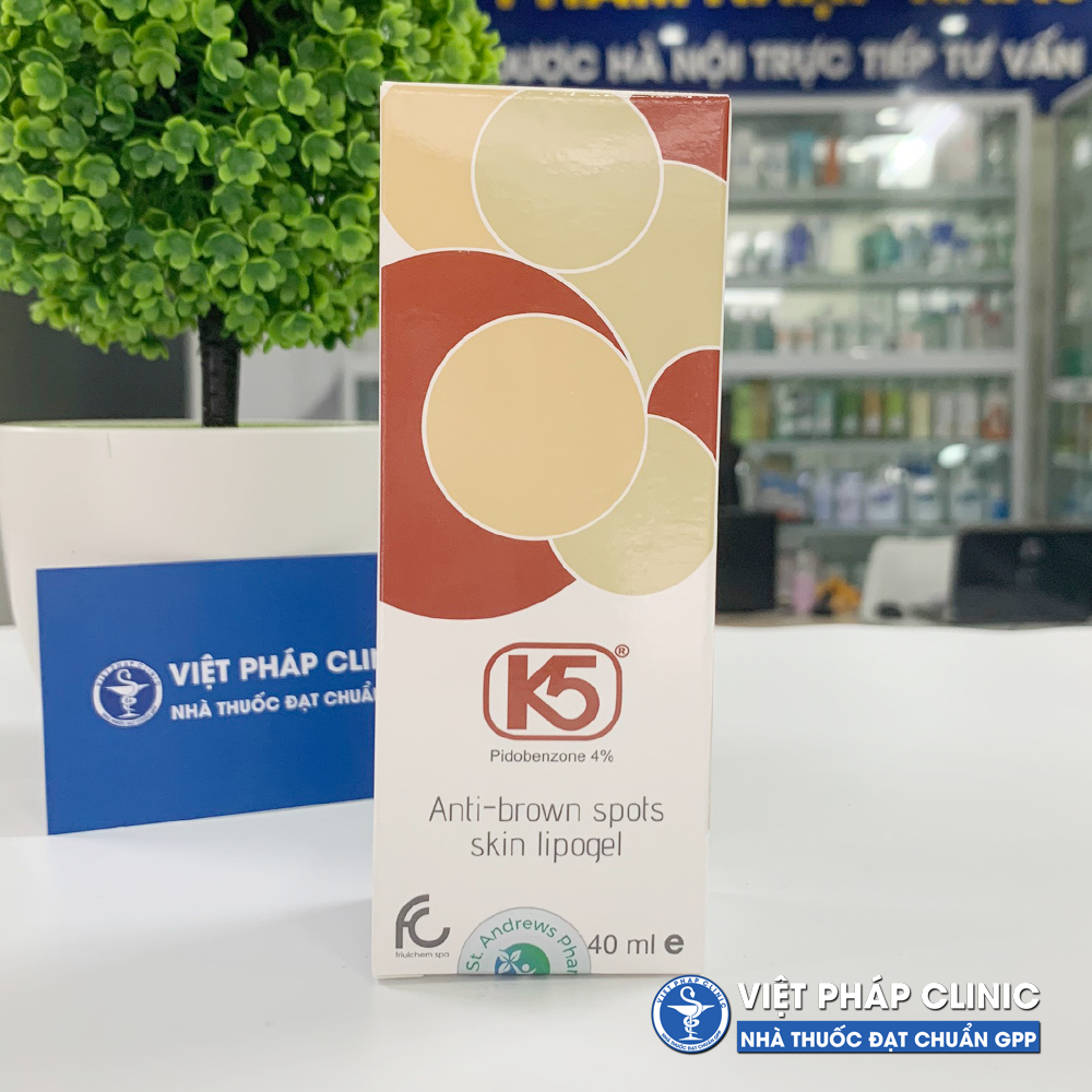 Kem giảm nám k5 lipogel - hỗ trợ giảm nám 40ml