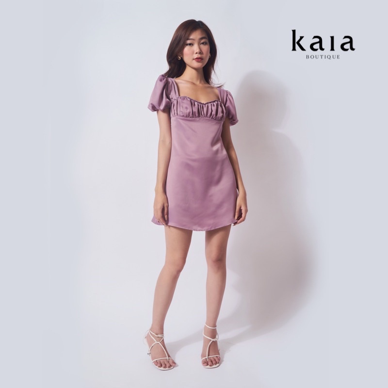 Đầm lụa rút nơ lưng - mona dress
