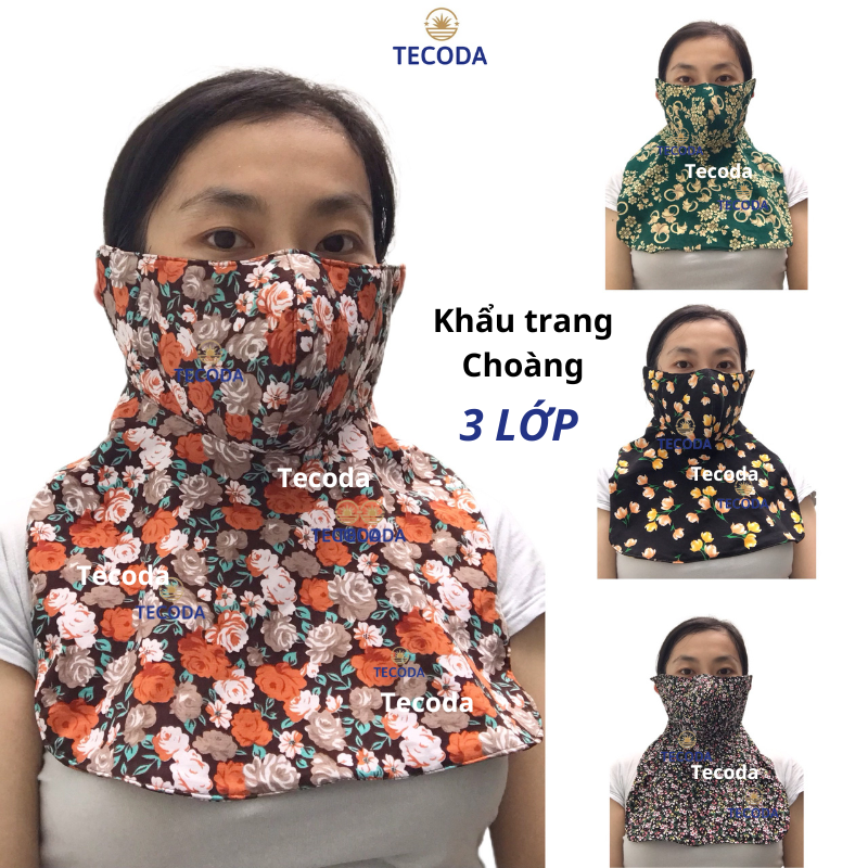 3-Layer Sun Protection Mask with Full Face and Neck Coverage, Soft, Breathable Fabric, Anti-Uv