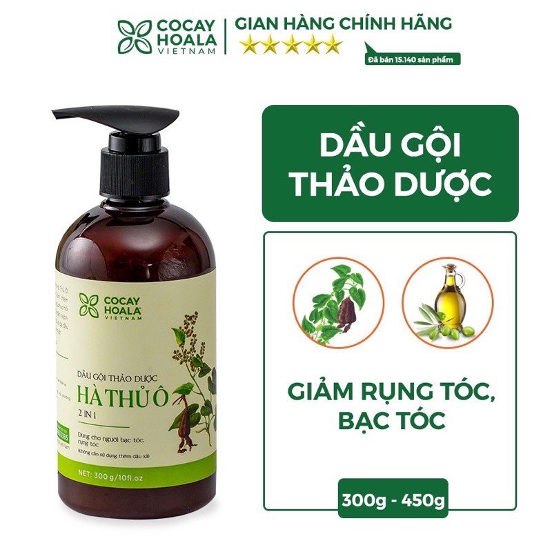 Dầu gội hà thủ ô cocayhoala 450ml