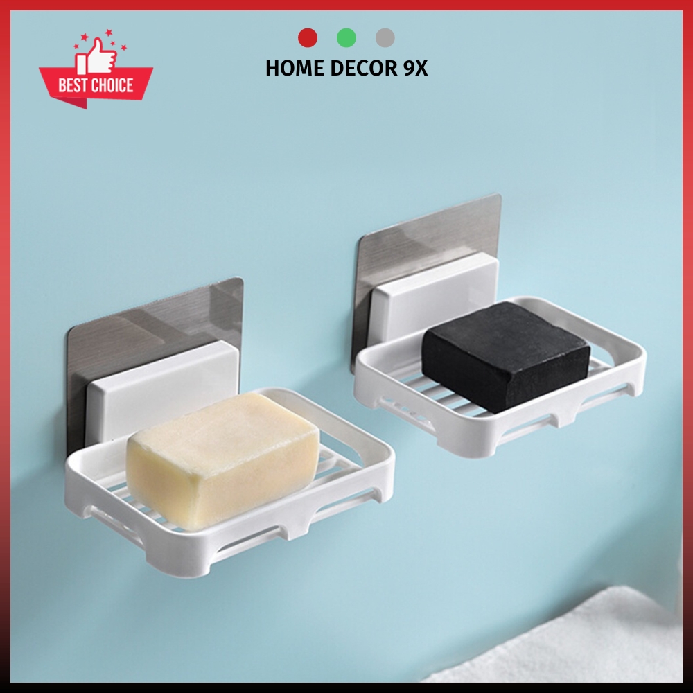 Kệ để xà phòng, khay xà bông nhà tắm tặng miếng dán tường