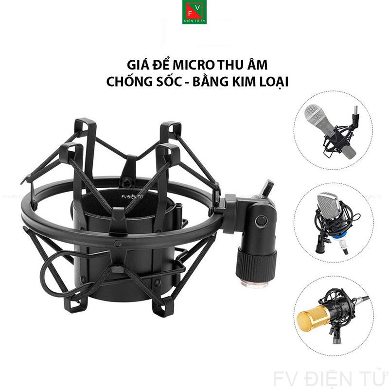 Giá đỡ micro thu âm tinan chống sốc, bằng kim loại