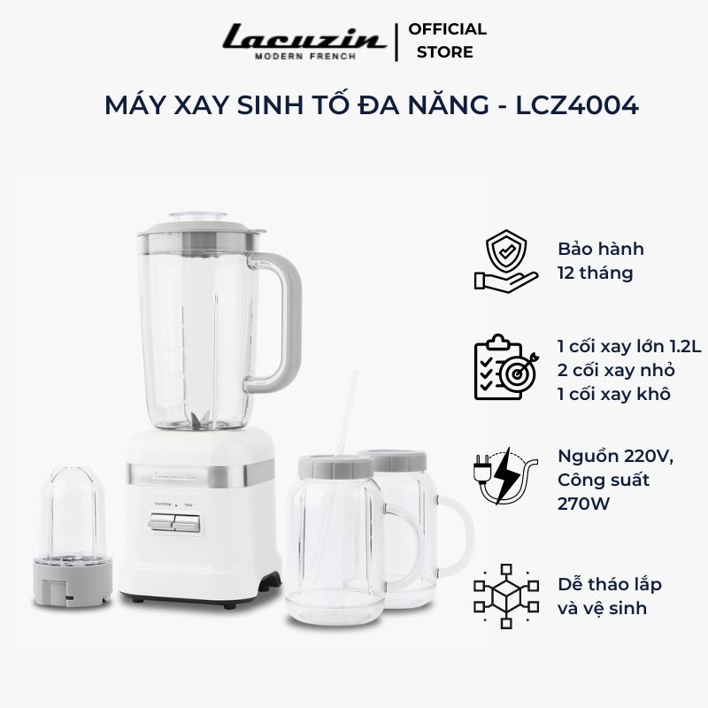 Máy xay sinh tố đa năng lacuzin - lcz4004