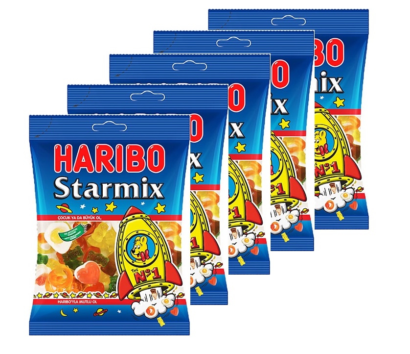 Kẹo dẻo Haribo Starmix 80g Combo 5 gói
